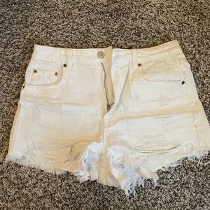 ZAra ripped high waisted shorts